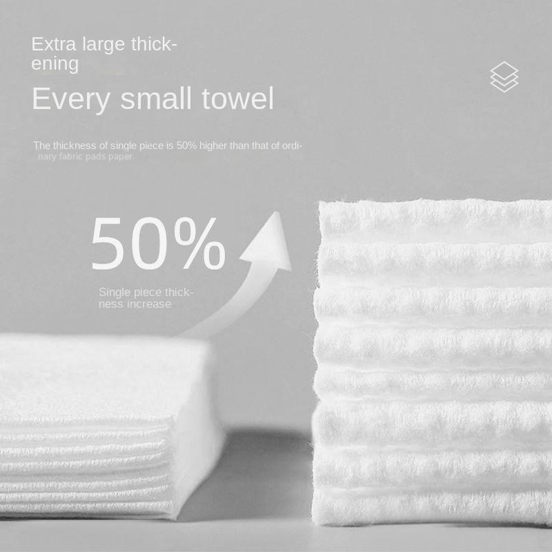 80 count disposable face towels soft towels for makeup remover wet and dry use facial cleansing face towels details 3