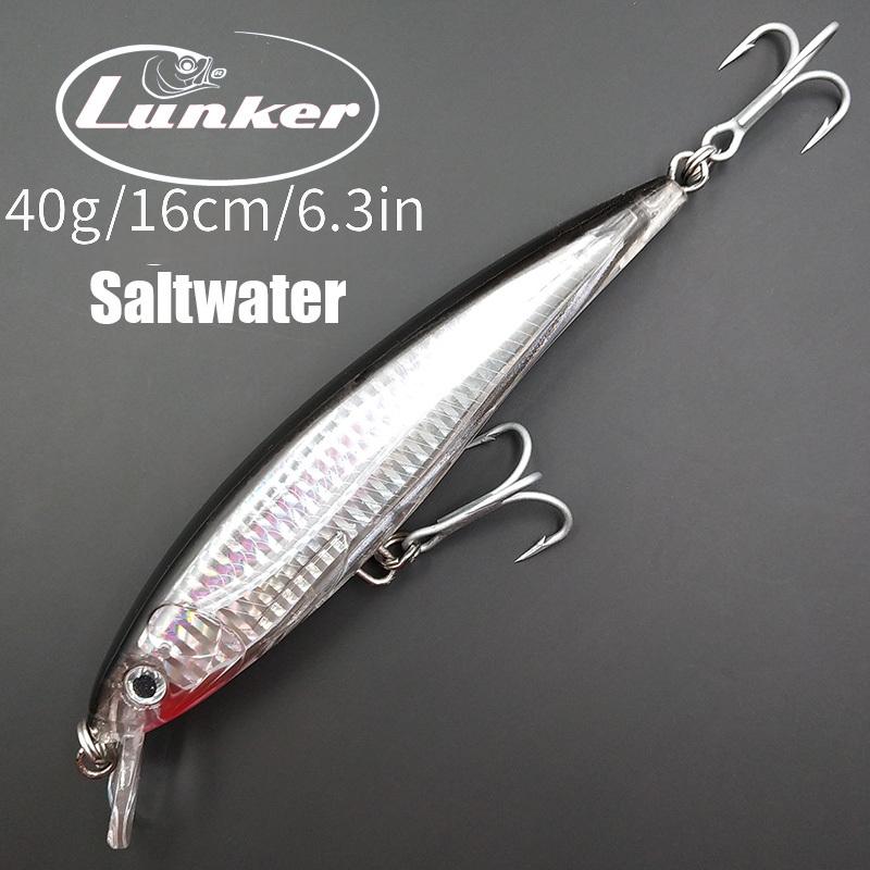 

Catch Bigger Fish With The Lunker 1pc Floating Minnow 40g 16cm Saltwater Trolling Fishing Hard Bait Lure!