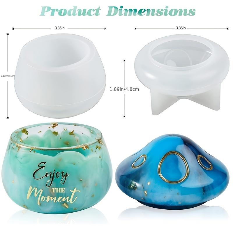 Resin Molds Silicone Mushroom Shaped Resin Jar Mold With Lid - Temu