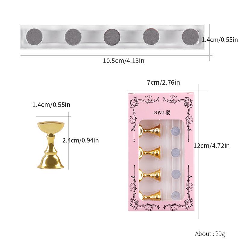 5pcs Acrilico Espositore Espositori Unghie Supporto Punte - Temu Italy