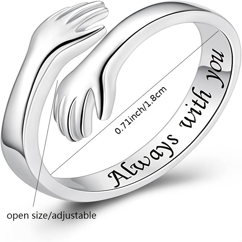 18K Plated Lady Hug Adjustable Ring