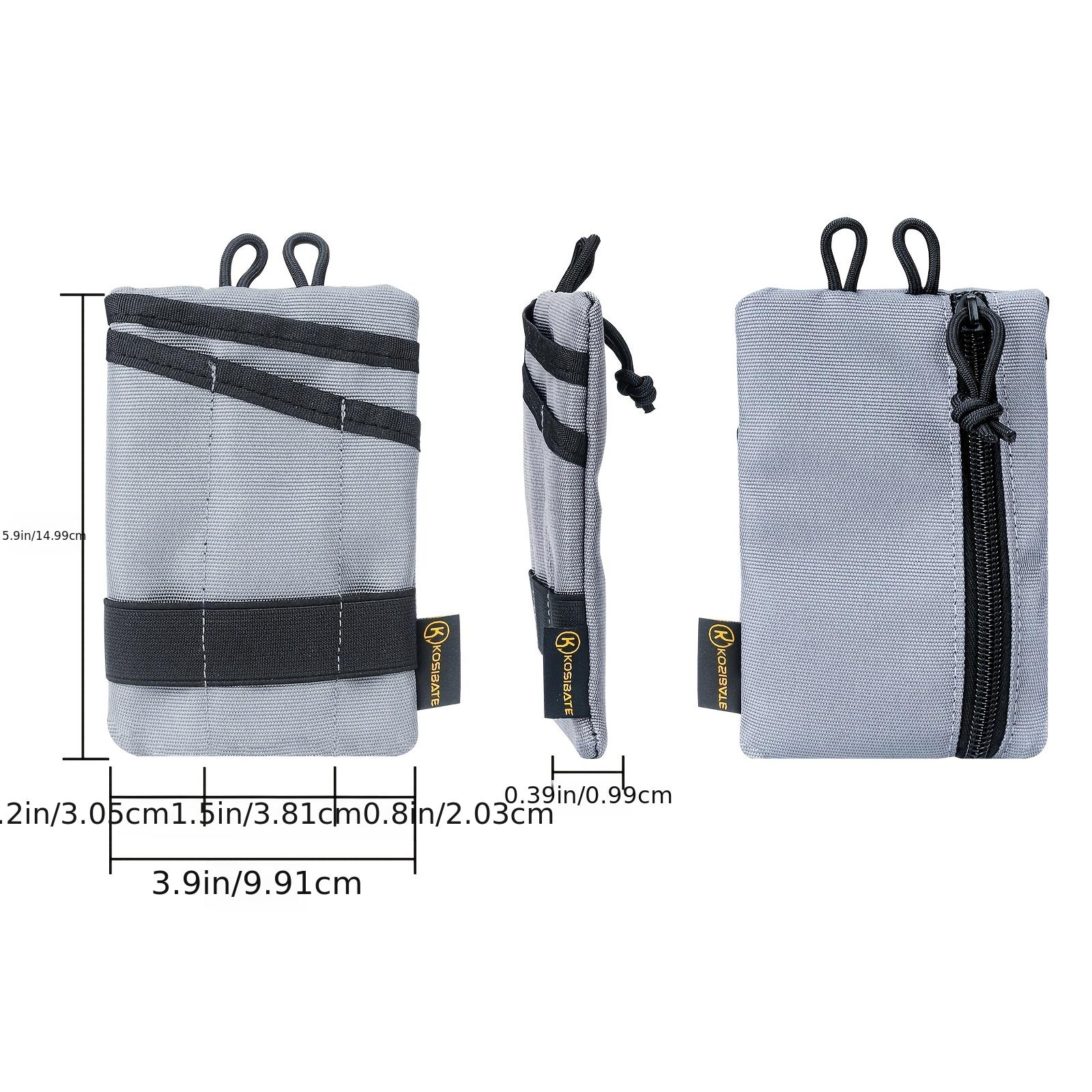 Edc Pouch, Edc Pocket Organizer, Mini Tool Pouch With 4 Pockets For  Knife/flashlight/card, Men's Slim Pocket Organizer For Daily Carry - Temu
