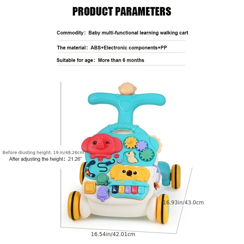  Sit-to-Stand Learning Walker 3 in 1 Baby Walker for Girls Boys  Baby Activity Center with Multifunctional Removable Play Panel Weight Gain  Design Walking Toys for Infant Boys Girls : Toys 