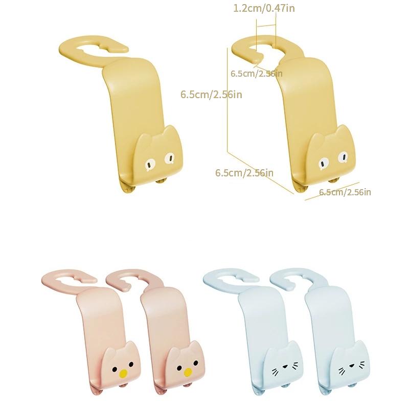 2pcs Car Seat Hooks Hang Purses Bags Coats & More
