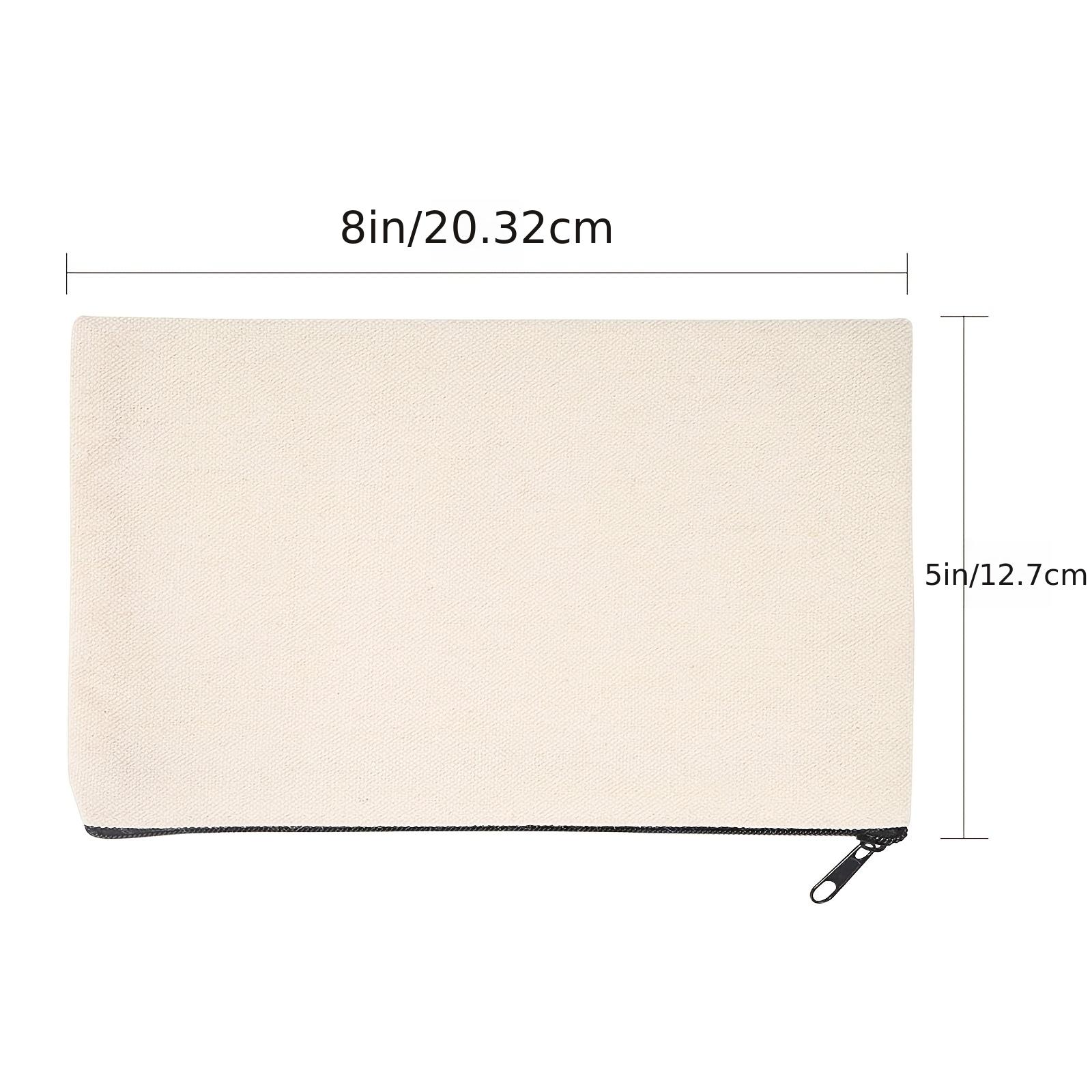 Blank Diy Craft Bag Canvas Pen Case Blank Makeup Bags Canvas - Temu