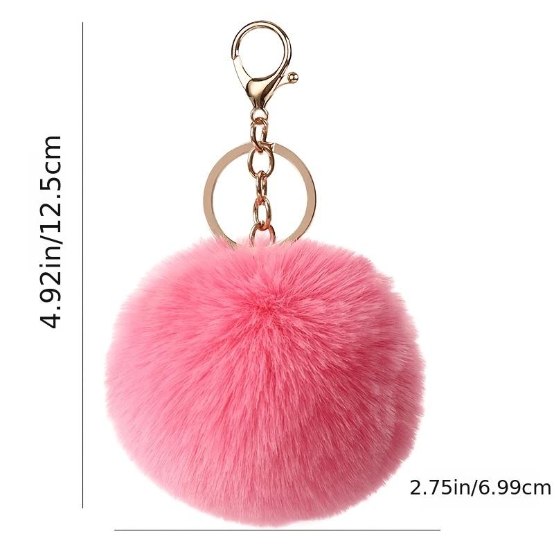 Women's Fluffy Ball Keychain