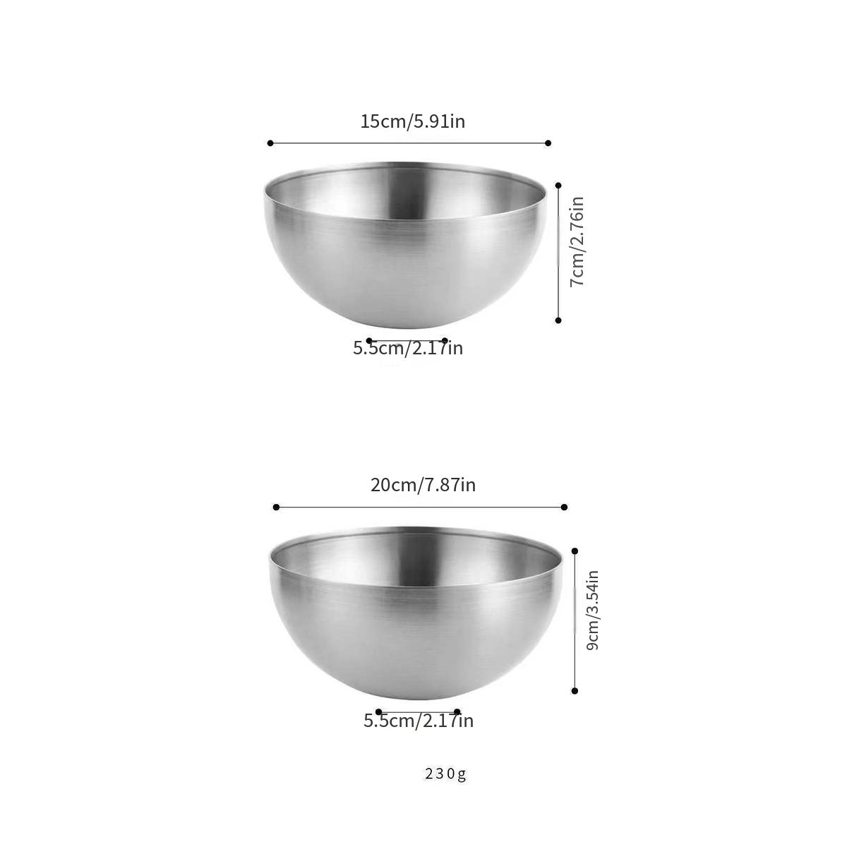 Ciotola in acciaio inossidabile 1pc, insalatiera, ciotola per zuppa,  ciotola per cereali - Temu Italy