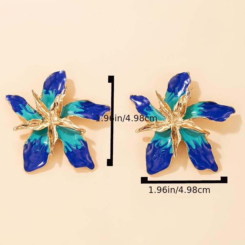 Personality Exaggerated Stud Earrings, Flower Theme