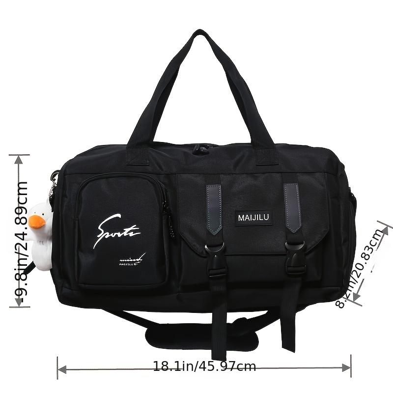 Large Capacity Travel Storage Duffel Bag with Shoes Compartment