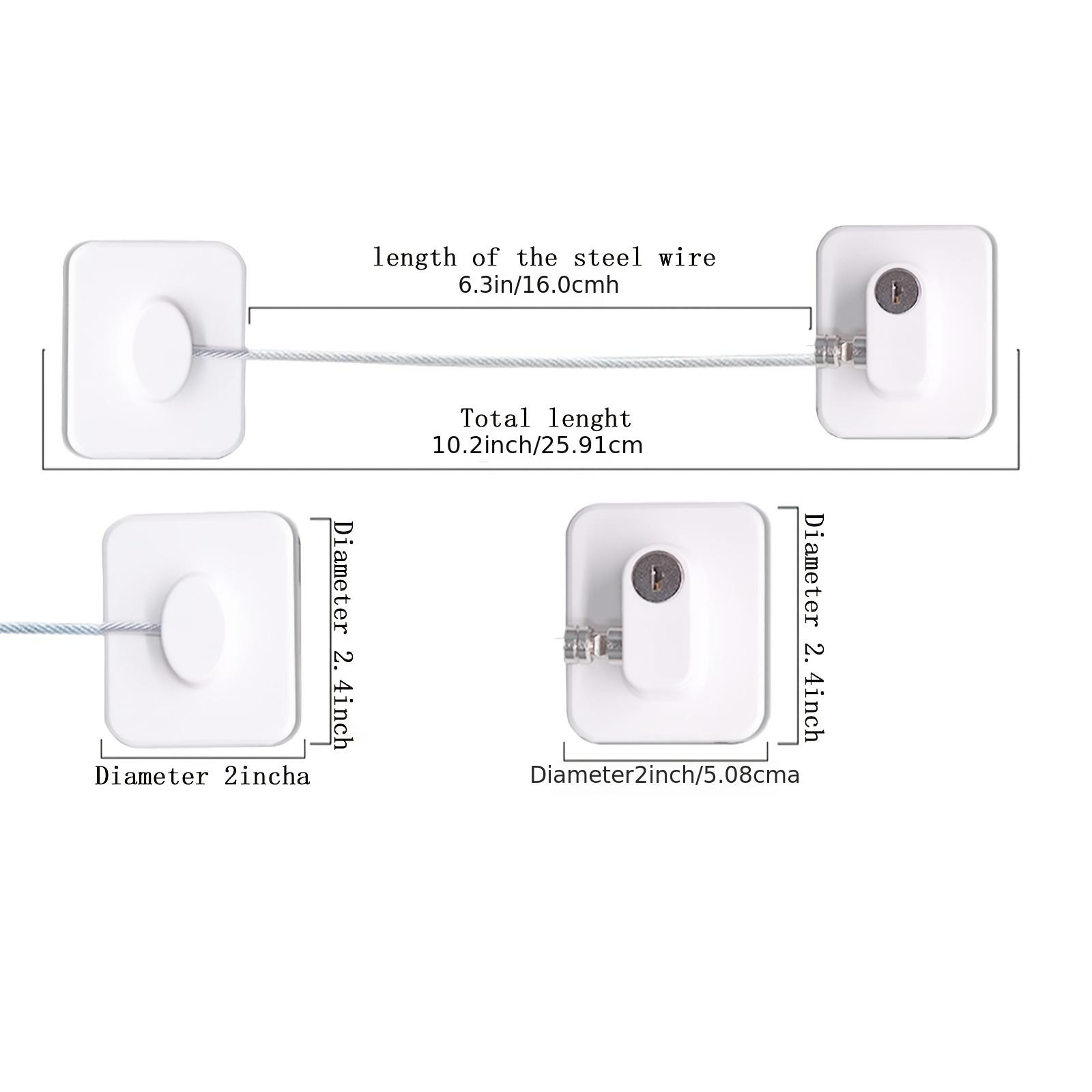 Refrigerator Lock With Keys for Fridge Cabinets