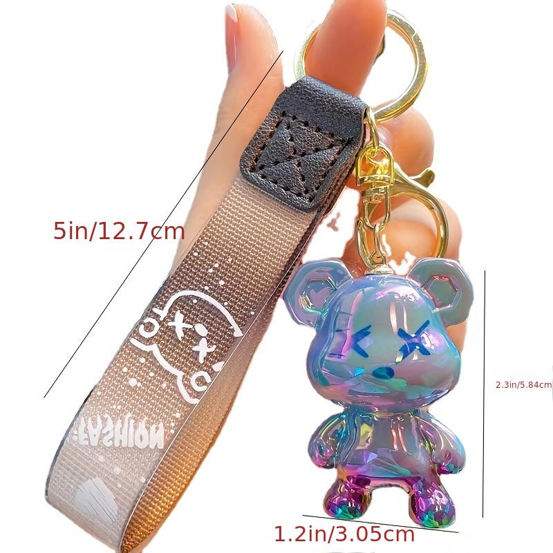 Real Leather Designer Bear Keychain For Men And Women Stylish Car