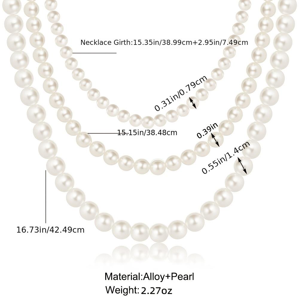 Faux Pearl Decor Necklace Elegant Short Clavicle Chain Necklace All Match  Jewelry Accessories For Women Girls