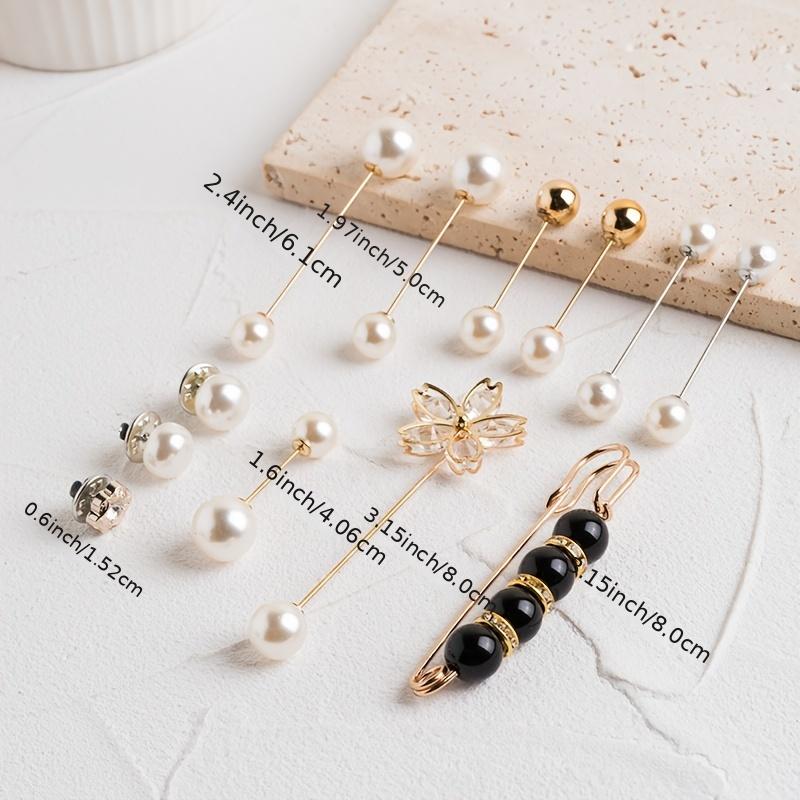 Cardigan Sweater Pin Lapel Brooch Pin Simple Trendy Big Pin Clips Safety  Pins Dress Shirt Scarf Buckle Clips for Women