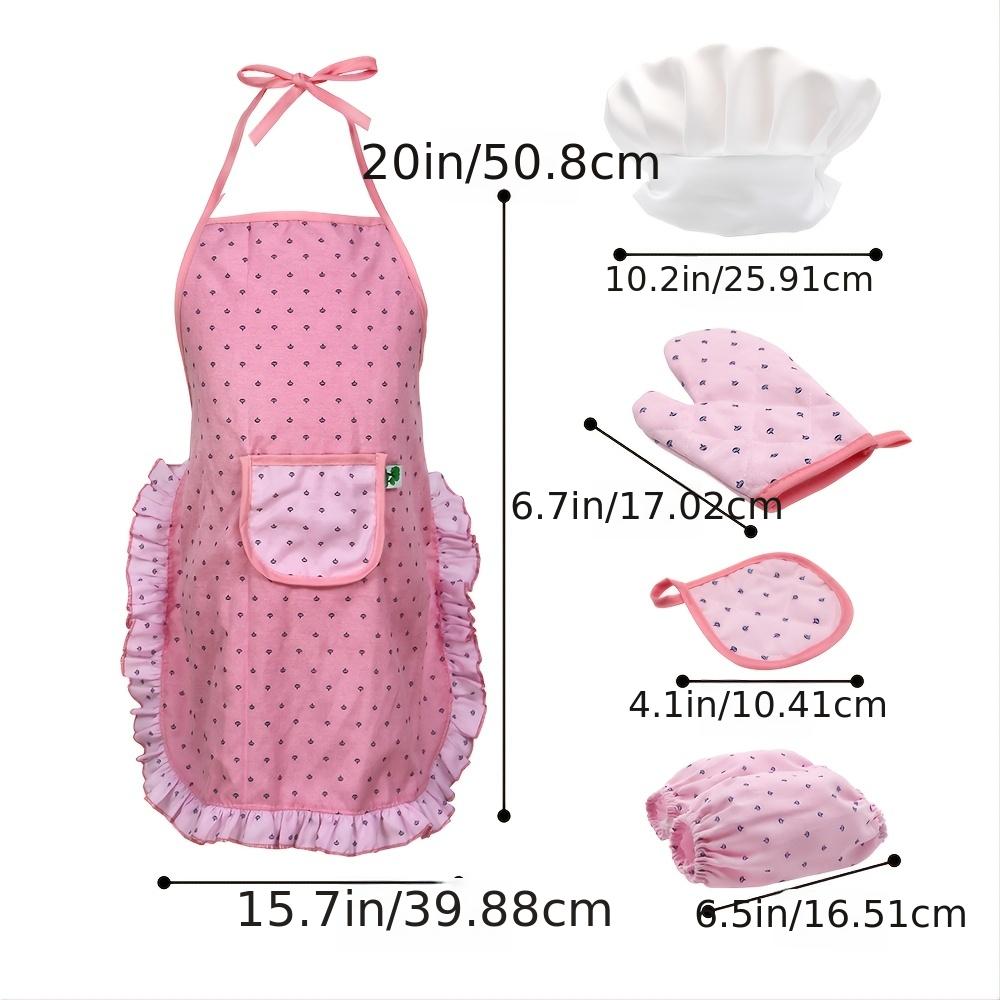 Kids Apron And Chef Hat toddler Apron For Girls Pretend Play - Temu