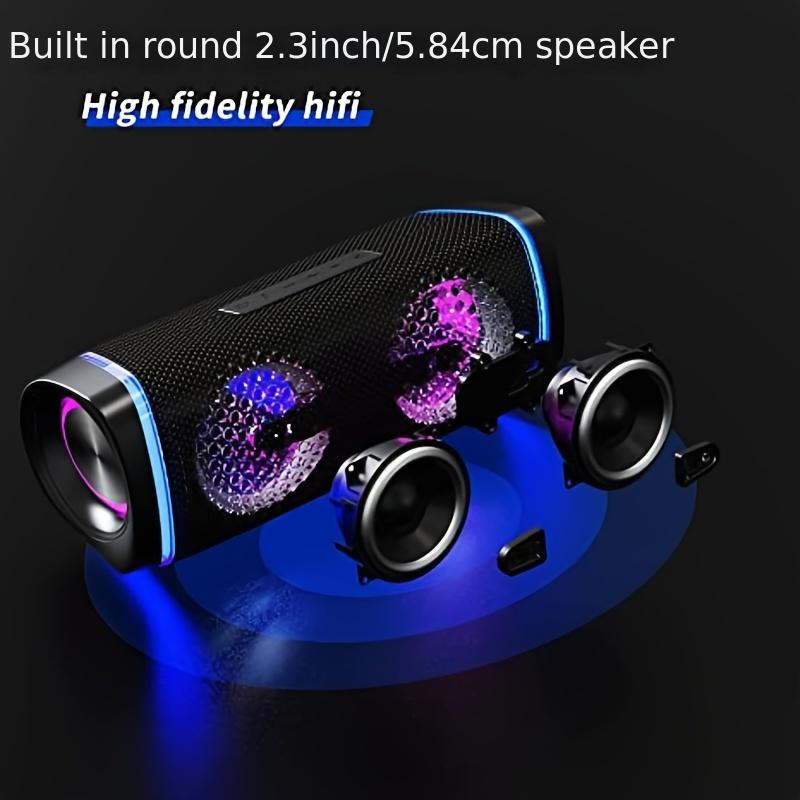 ENCEINTE Haut-parleur sans fil lumières colorées effets sonores choquants  AUX USB Home cinéma Lecteur audio