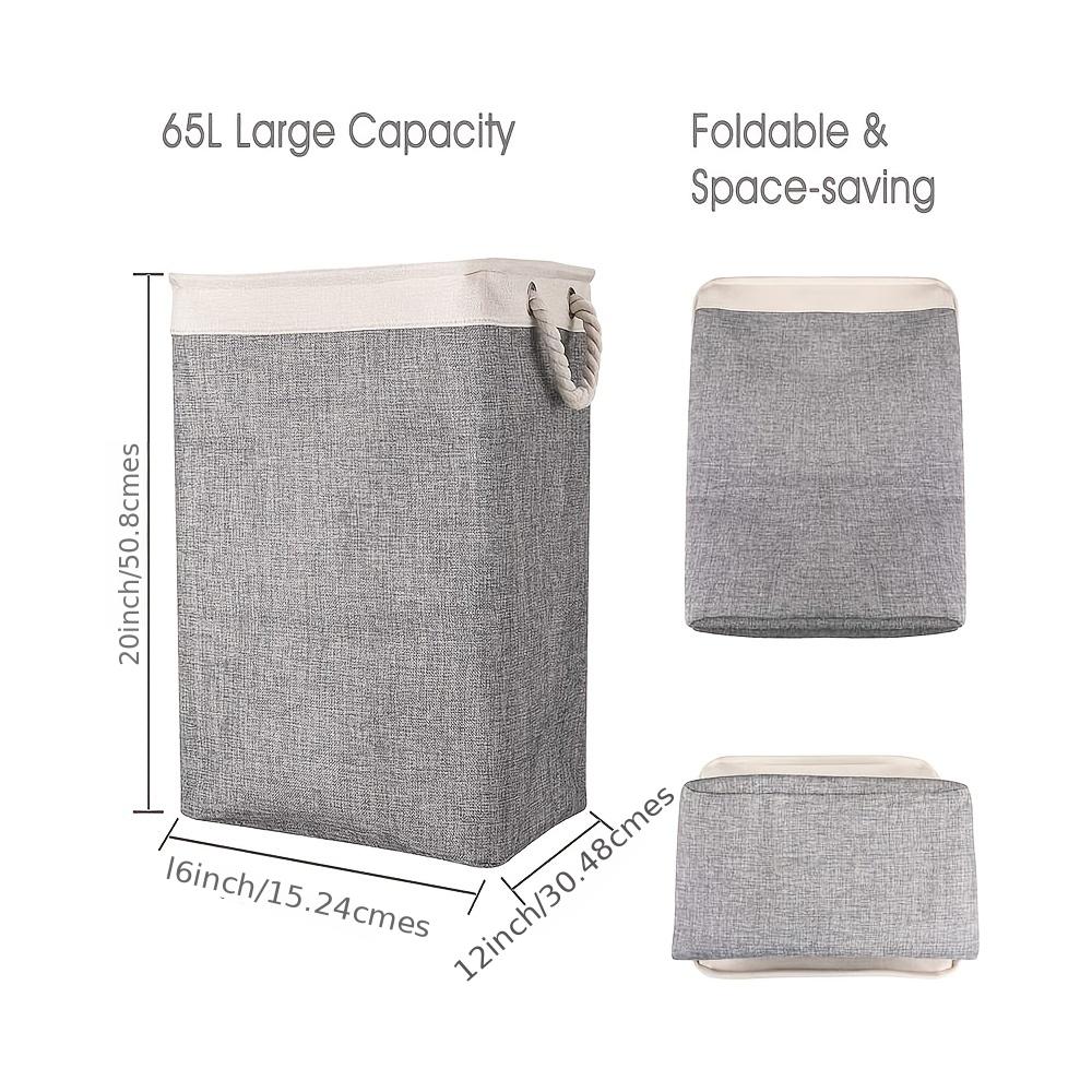 Collapsible Laundry Basket Hamper with Easy Carry Handles
