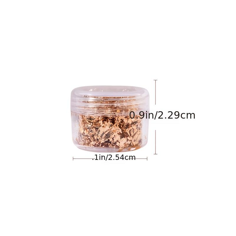 Golden & Silver Foil Flake Nail Stickers for DIY Manicures and Nail Art