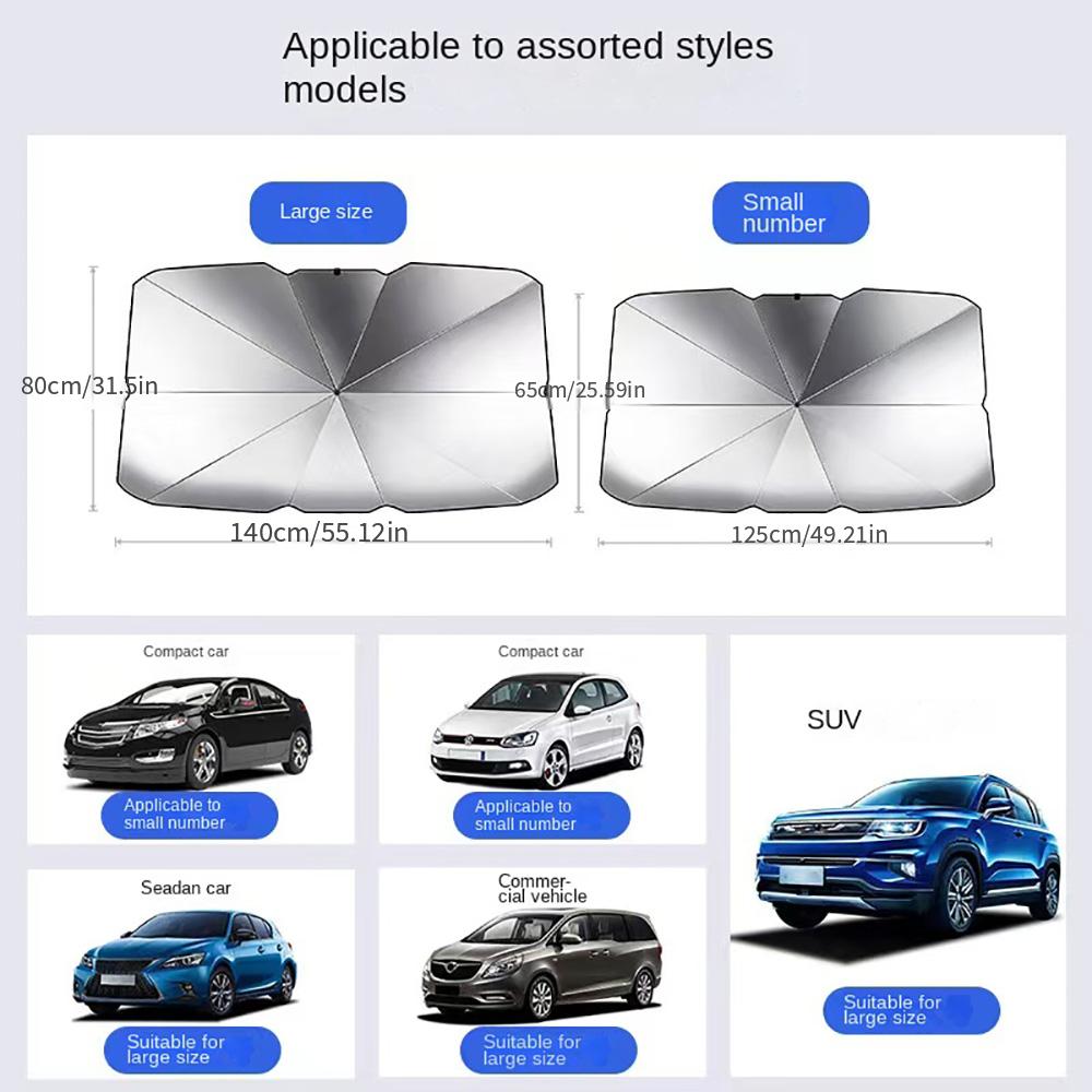 Car Sunshade, 2022 Improved Version, Foldable, Umbrella, Car High