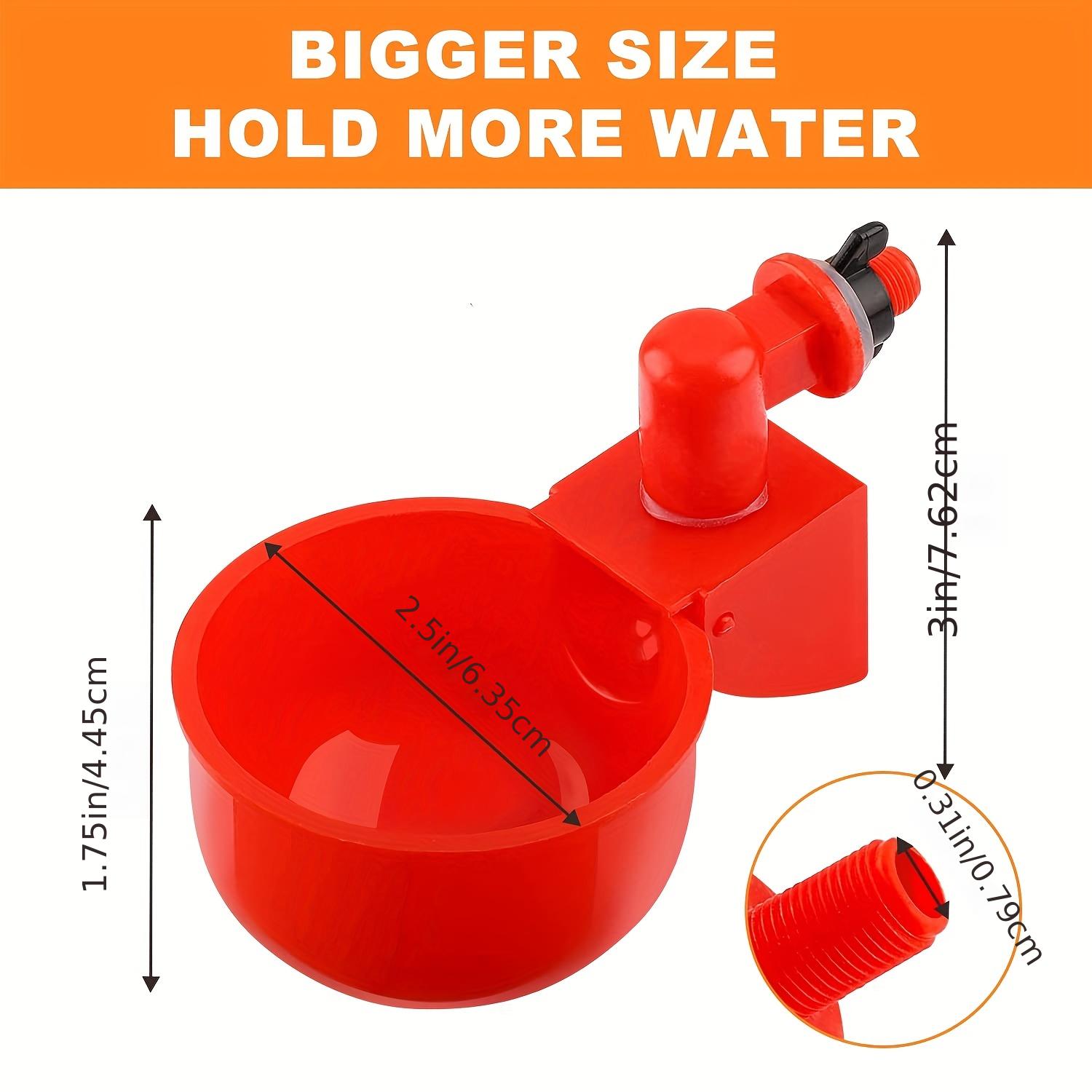 Chicken Water Cups, Automatic Chicken Water Feeder, Chicken Water Bowls, Poultry Waterer Kit For