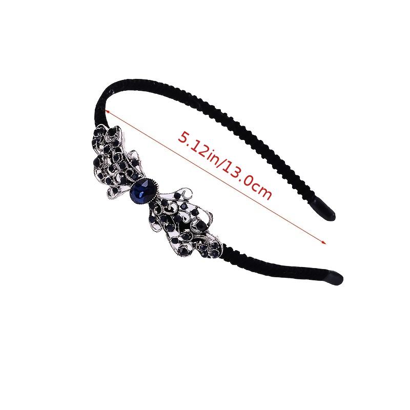Boho Velvet Crystal Vintage Headband Rhinestone Bow Hair Accessories
