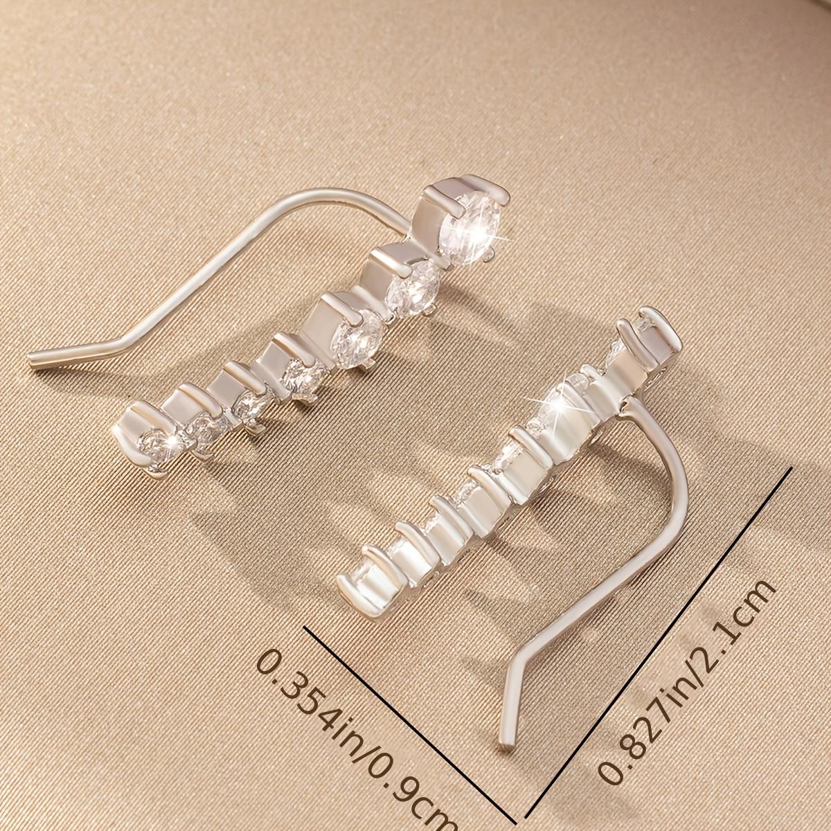 7pcs Zirconia Bridal Ear Studs Set