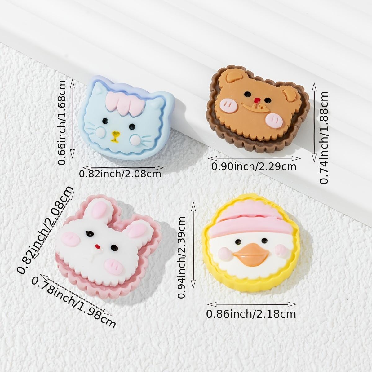 Diy Resin Accessories Cat Rabbit Bear Duck Cartoon Animal - Temu