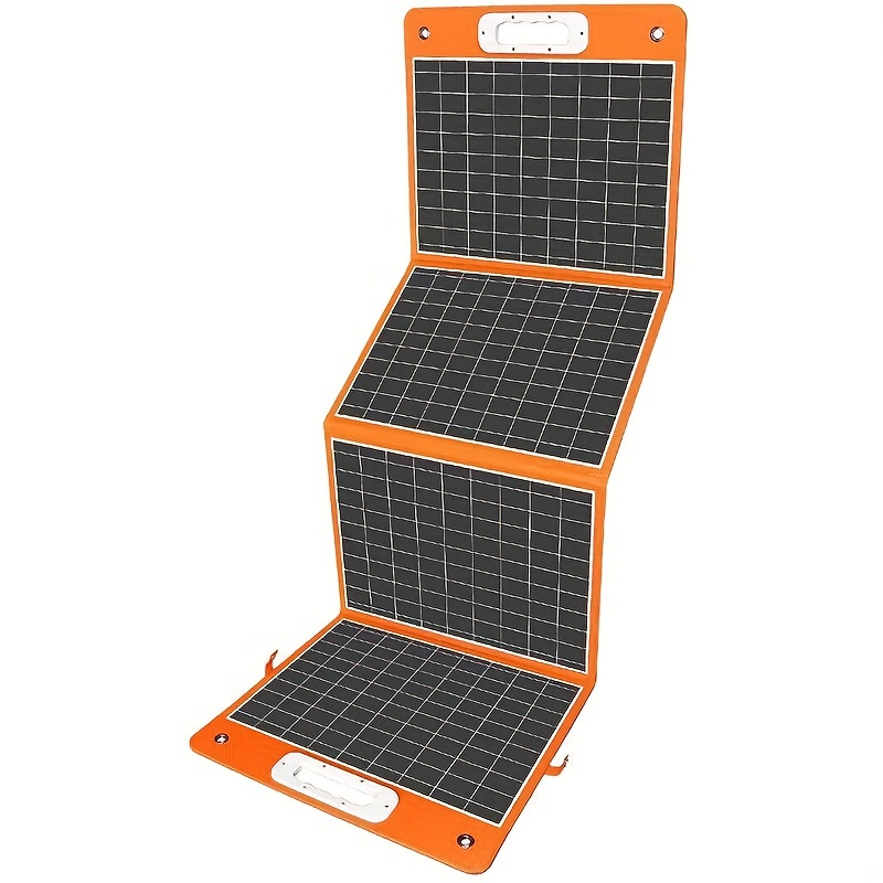 Paneles solares portátiles, panel solar plegable de 150 W/18 V con puertos  USB QC3.0 y salida de CC (10 conectores), cargador solar para centrales