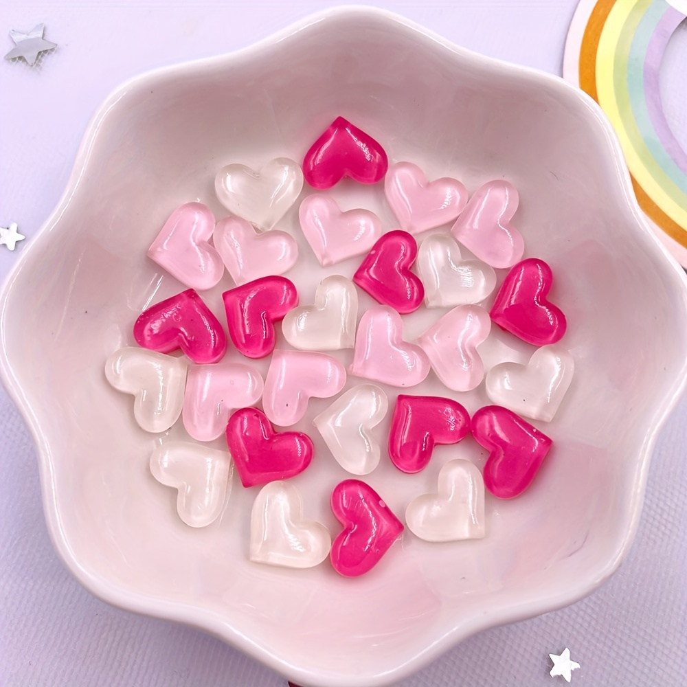 1box Valentines Mixed Love Clay Slices Epoxy Resin Decor Cute Small  Envelope Lipstick Heart Shape Slices Parches For DIY Earrings Pendant  Crafts Valen
