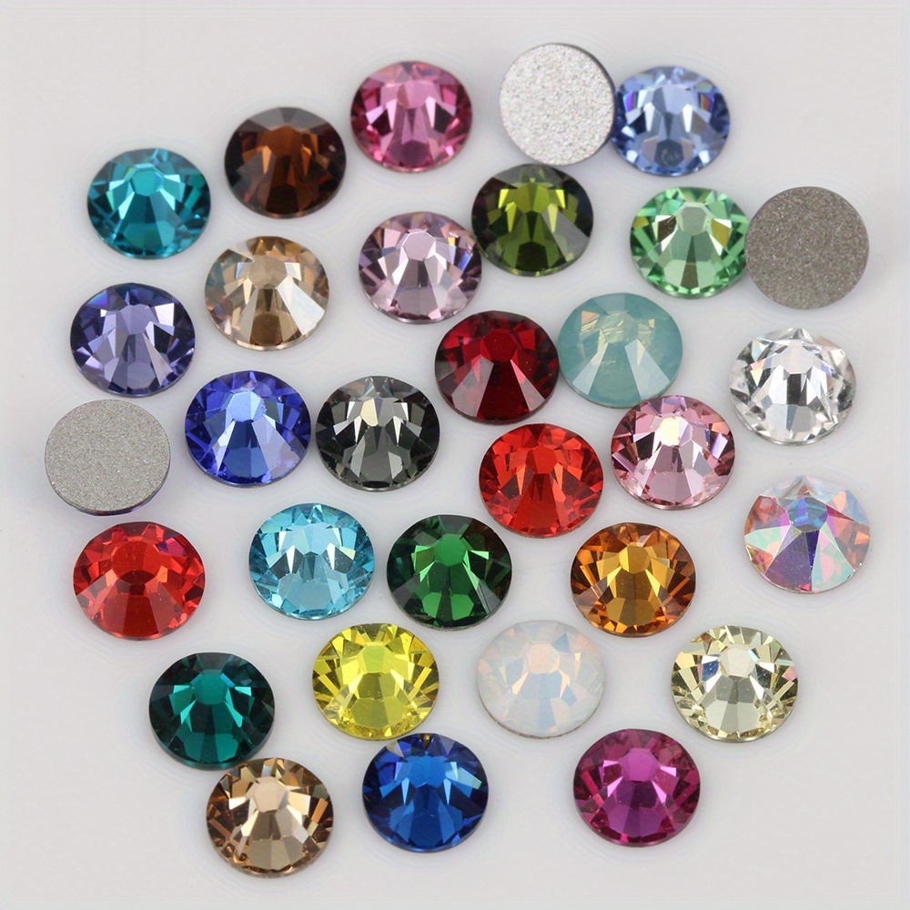 Ab Crystal Flat Back Water Drop Rhinestones Resin Gems Glue - Temu