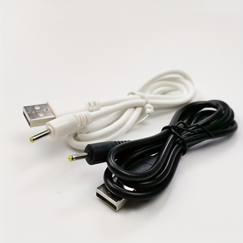 Black 1m USB Jack Aux 2.5mm 3.5mm Mono Audio 4 Pole cable USB2.5 2.5 mm USB  jack USB 2.0 to DC2.5mm 2A charging power cable 3FT