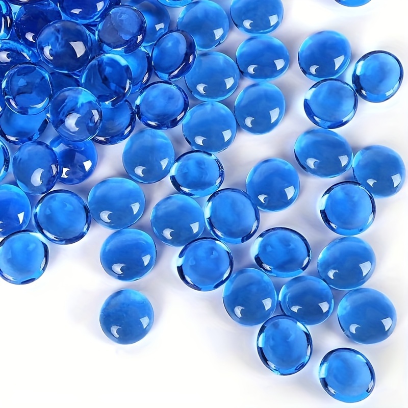  Flatback Pearls for Crafts, 50g Lake Blue AB Color