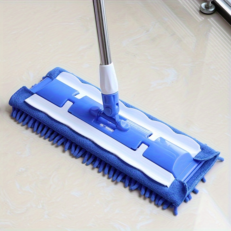  MR.SIGA Professional Microfiber Mop for Hardwood, Laminate,  Tile Floor Cleaning, Stainless Steel Handle - 3 Reusable Flat Mop Pads and  1 Dirt Removal Scrubber Included : Health & Household