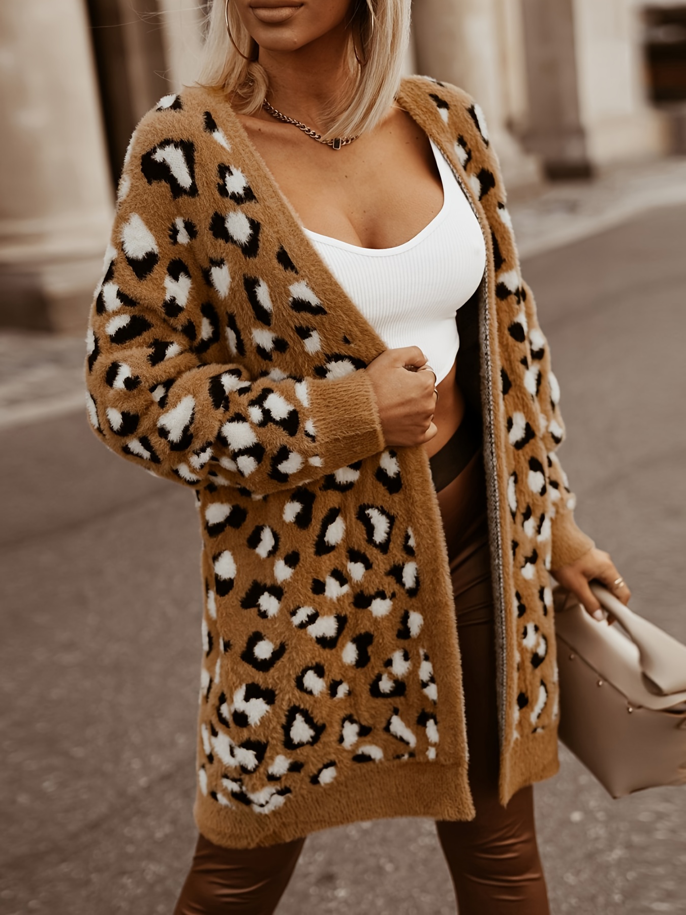 Long fleece outlet sweater coat