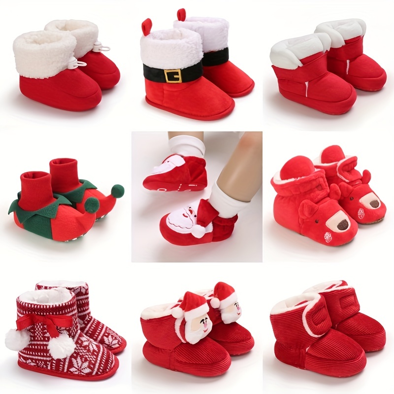 Newborn shop christmas shoes