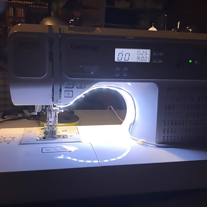 Tatazone COB Sewing Machine Light with Touch Dimmer 6500K Dimmable Uniform Sewing  Machine Light Strip Flexible 144 LEDs Sewing Light for Brother Janome  Babylock Pfaff-No Charger 6500K-No Charger-1 pcs