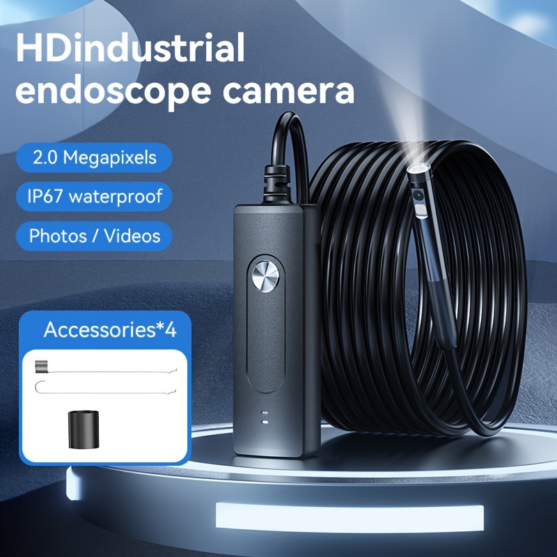 Hhip 8902–0065 filaire endoscope avec avec moniteur LCD, 9 mm Tête de caméra  : : Commerce, Industrie et Science