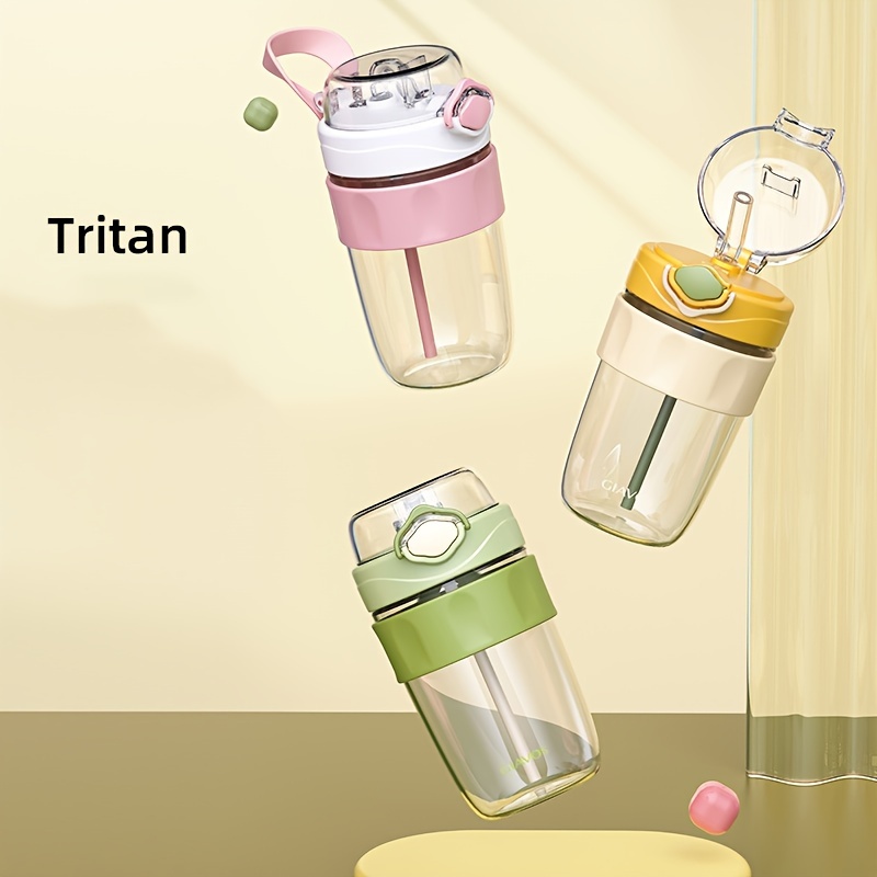 Cute Tritan Water Cup Cartoon Flip Top Water - Temu