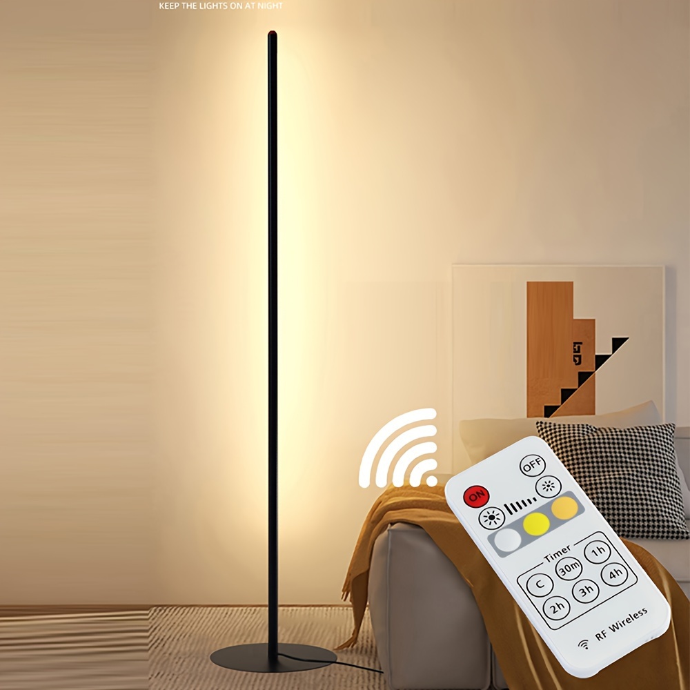 Floor Lamp With Remote Sky Led Modern Torchiere Tall - Temu