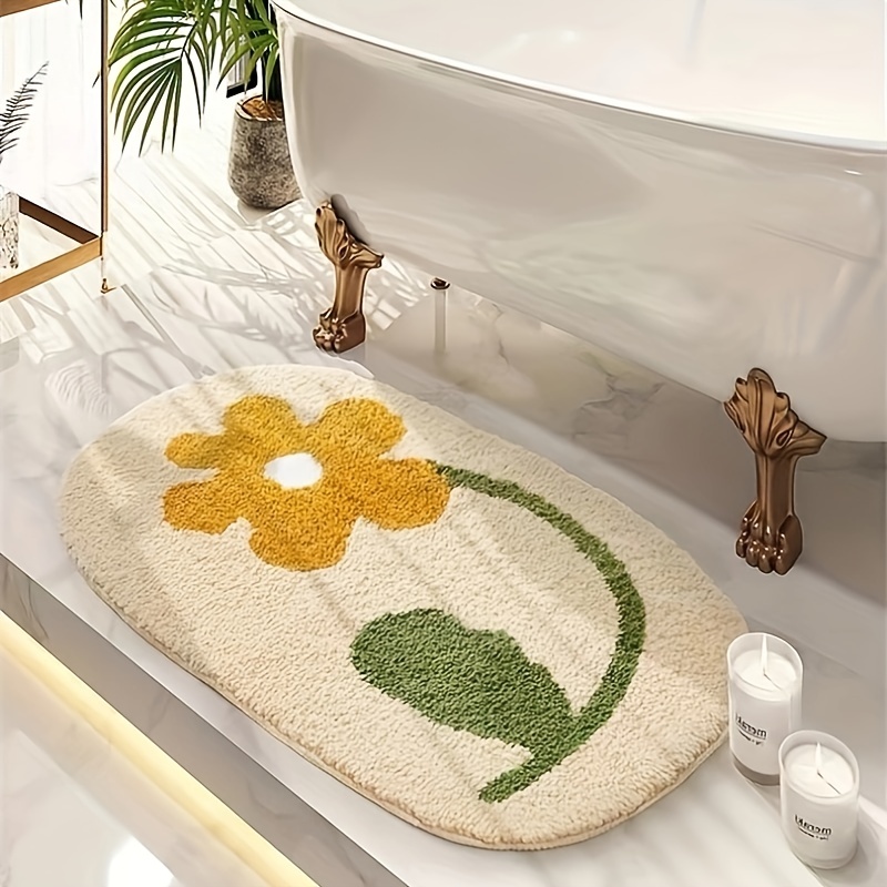 Shower Mat Bathtub Mat,24X16in , Non-Slip Bath Mat with Drain, Quick Drying  PVC