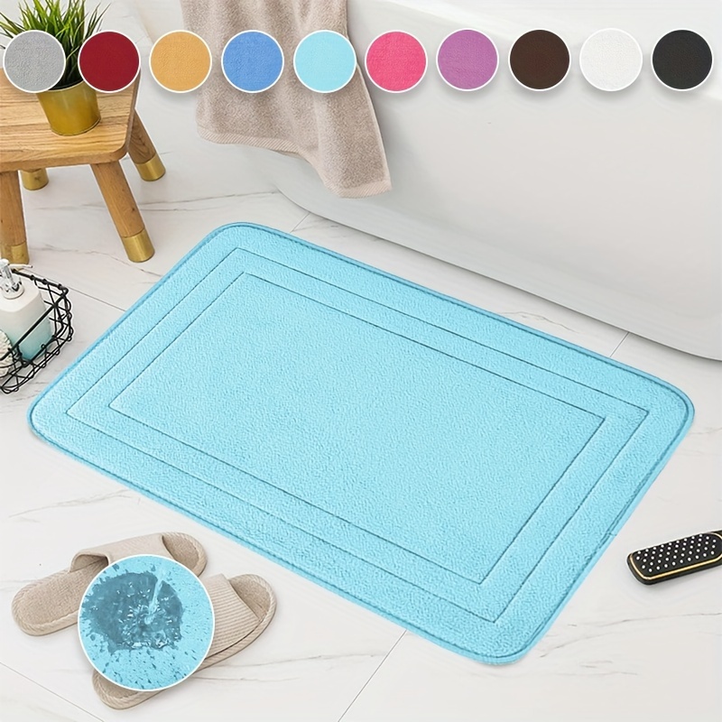 Alfombrilla de baño de gran tamaño, alfombra de baño en forma de U,  absorbente de agua y antideslizante, decoración del hogar - AliExpress