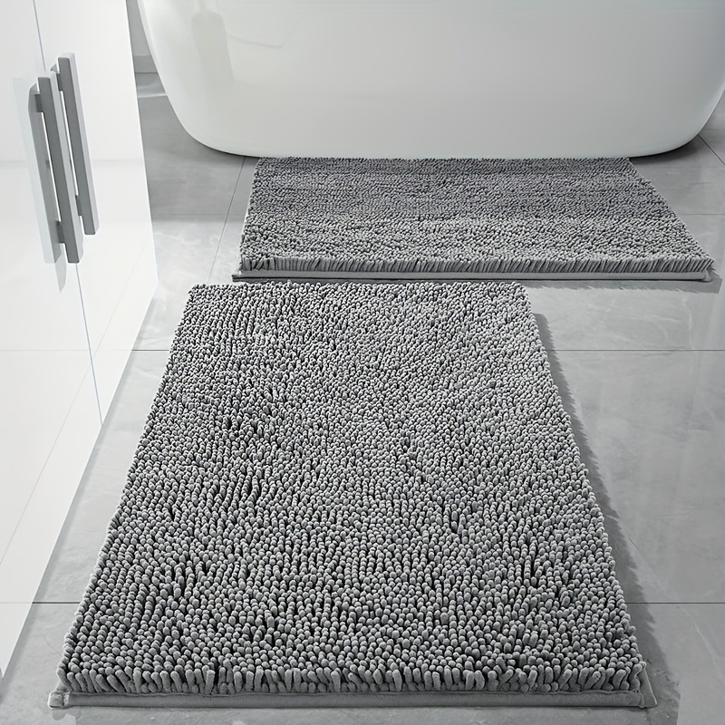 Bathroom Mat Splicing Waterproof Mat Solid Color Bath Rug - Temu