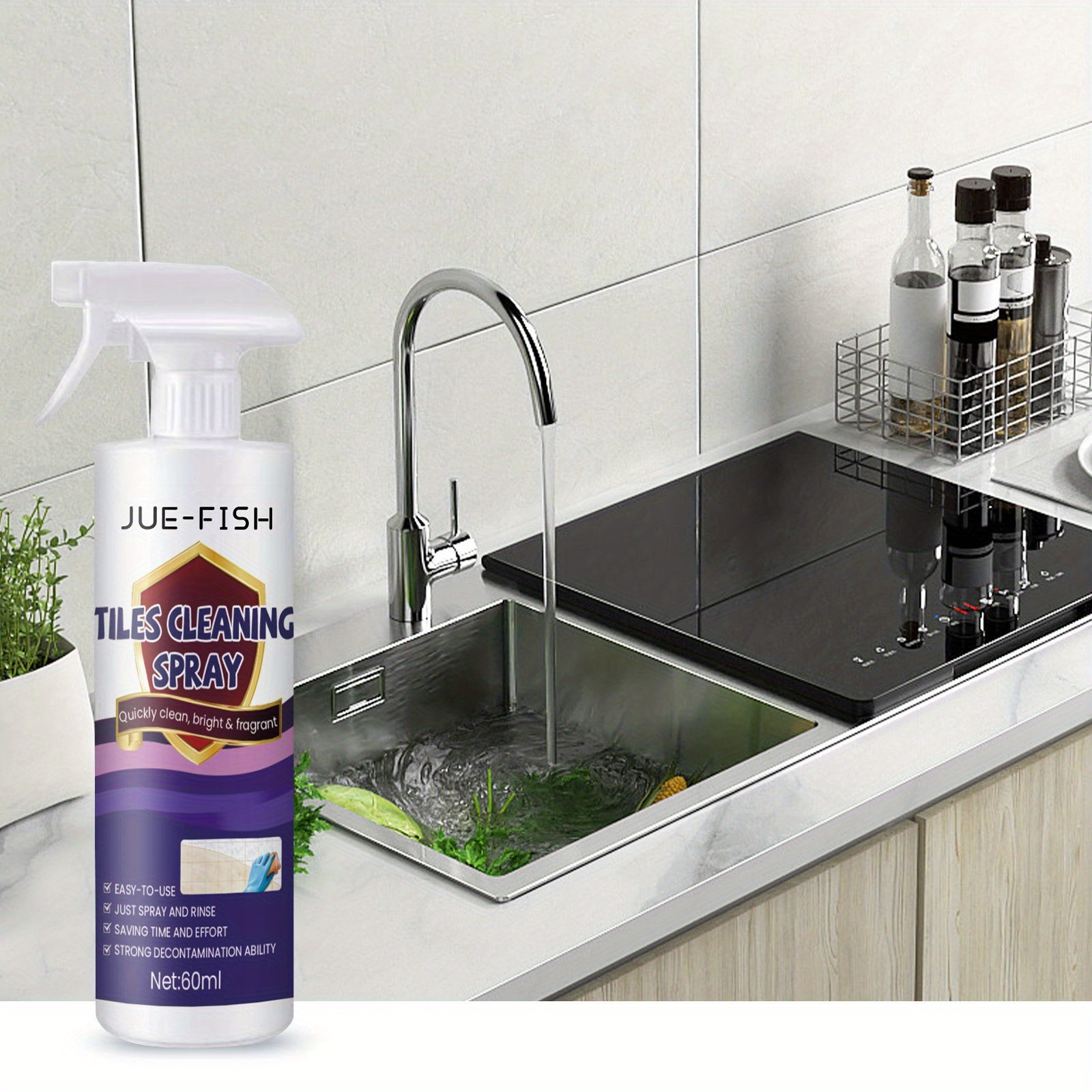 Jue-Fish Kitchen All-Purpose Bubble Cleaner Foam Spray Grease Cleaner  Multi-Function Cleaning Agent Bathroom Kitchen Bubble Cleaner 60ML Oil Foam  Cleaner Stain Remover Multipurpose Kitchen Grills Ovens Dirt Oil Cleaning  Bubble Spray Foam