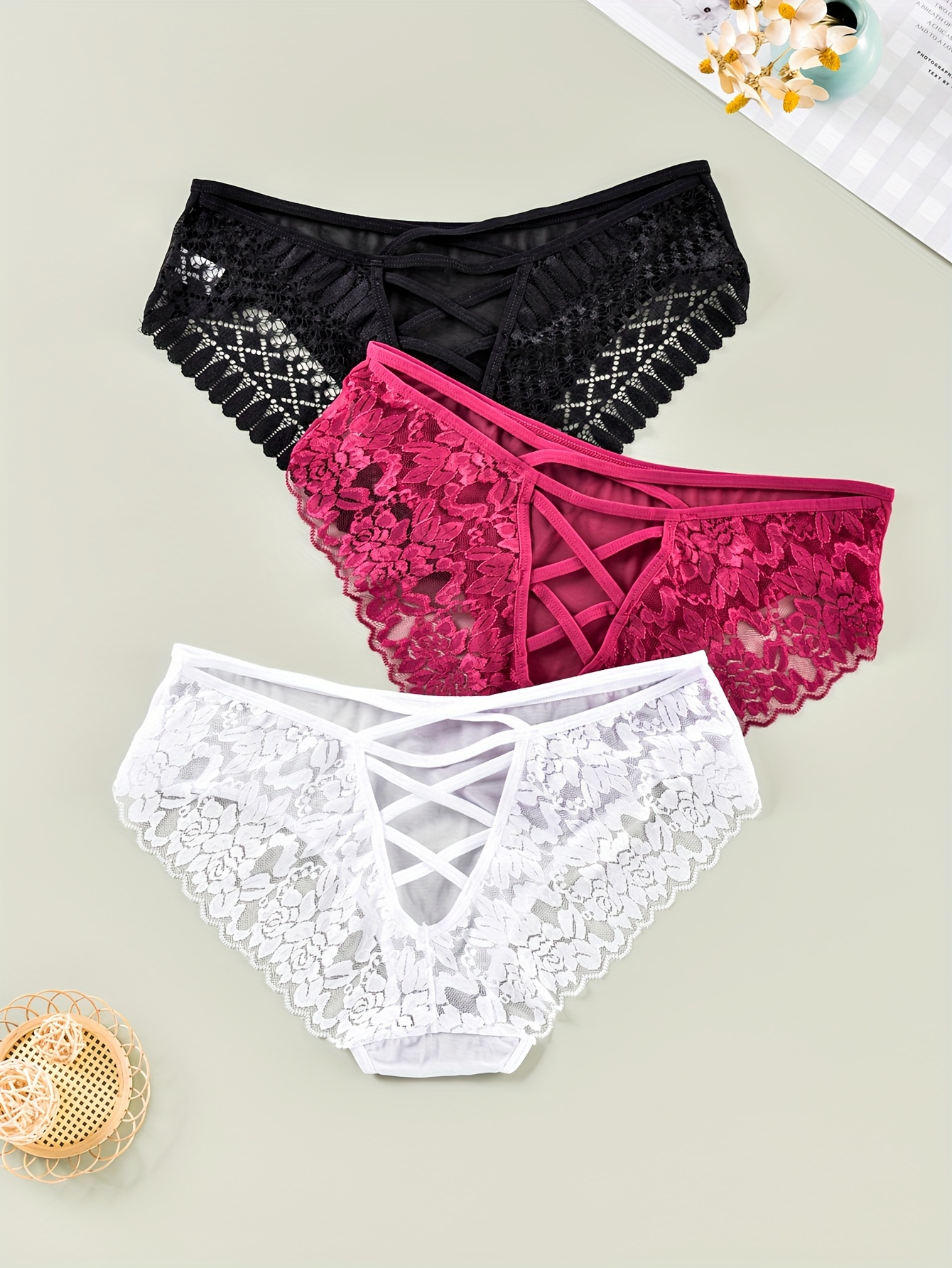 Is That The New Plus 3pack Floral Lace Scallop Trim Garter