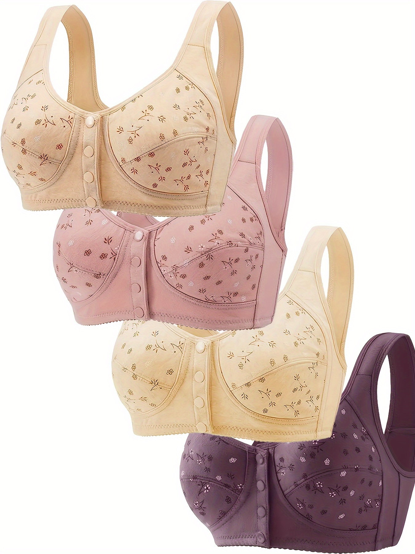 Button Front Bras For Women - Temu