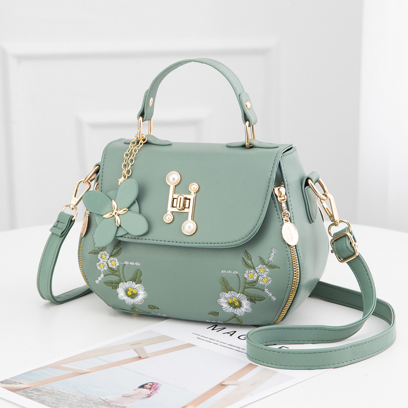 Elegant Flower Embossed Handbag, Fashionable Satchel Bag For Work, Classic  All-match Bag - Temu