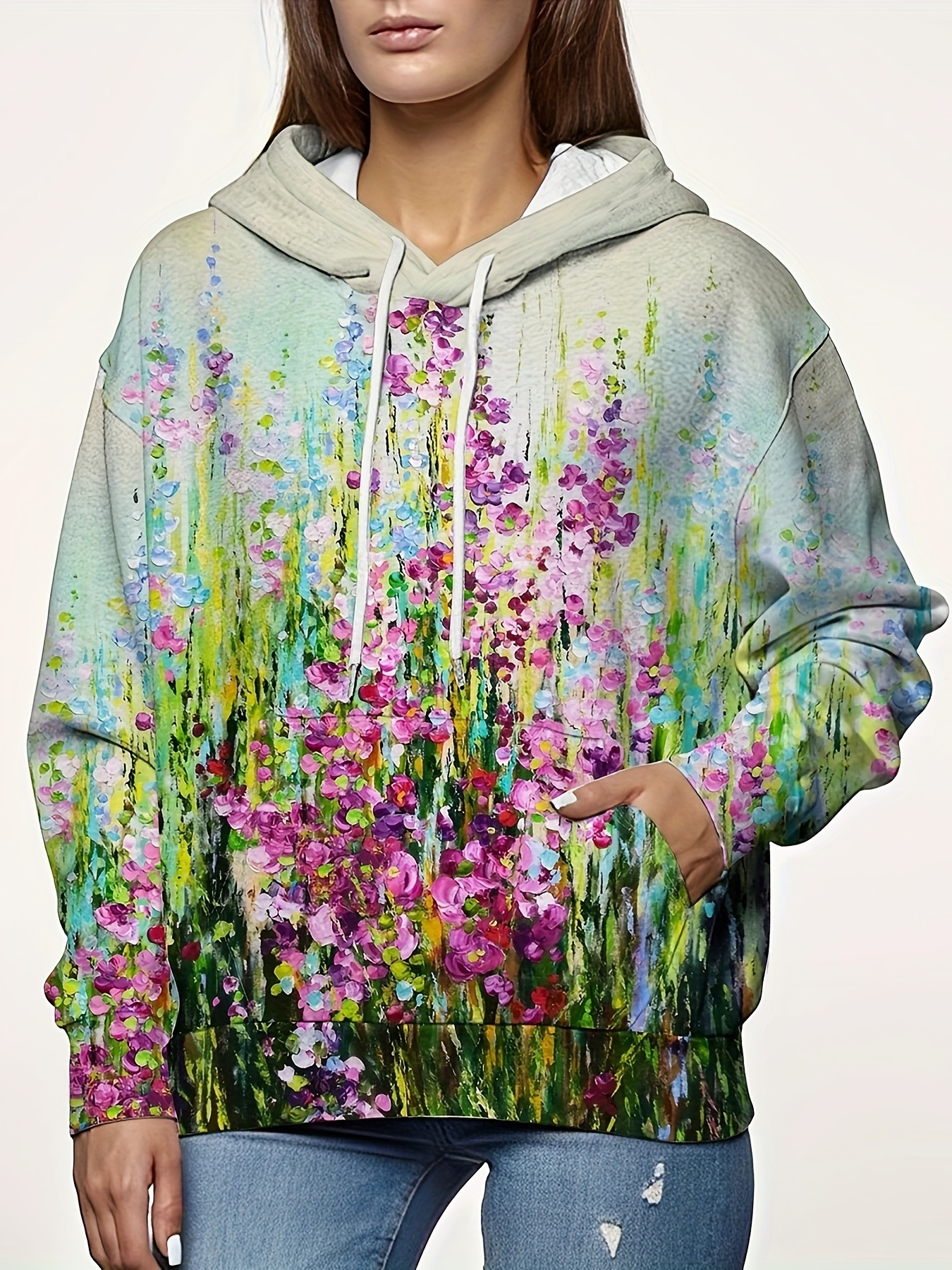 Facts deals floral hoodie