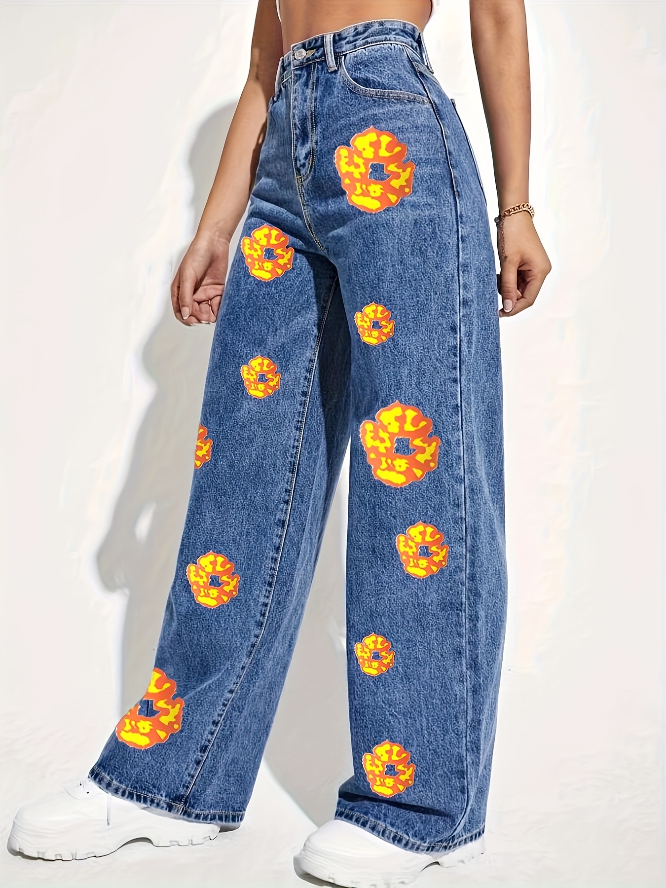 Floral Jeans - Temu Canada