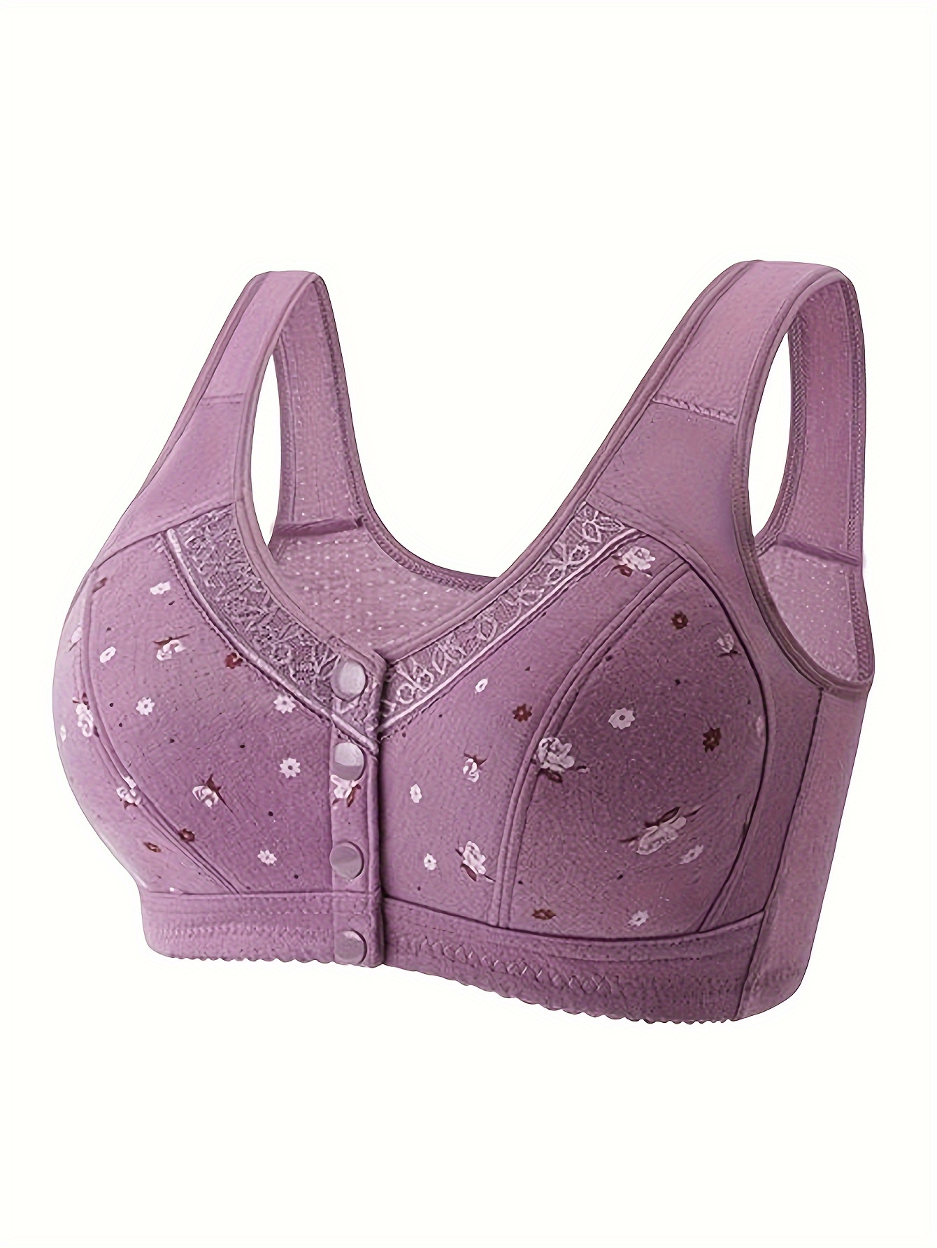 Women's Front Closure Bras Coverage Everyday Bra Big Open Back Bras High  Impact Sports Bralette for Teen Girls, A-purple, Medium : :  Clothing, Shoes & Accessories