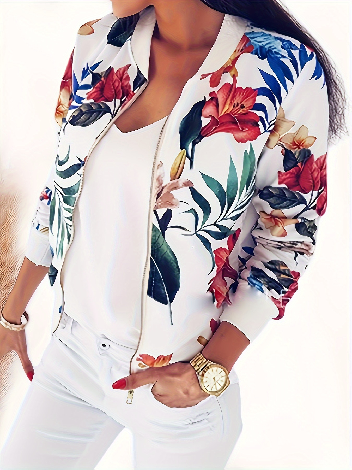 Flower jacket clearance womens