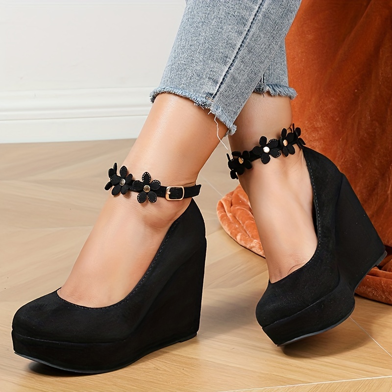  TONIVIS Platform Wedges Sandals for Women, 3 Wedge,  Ankle-Strap, Cap Toe, Summer Espadrilles Heel Shoes… | Platforms & Wedges